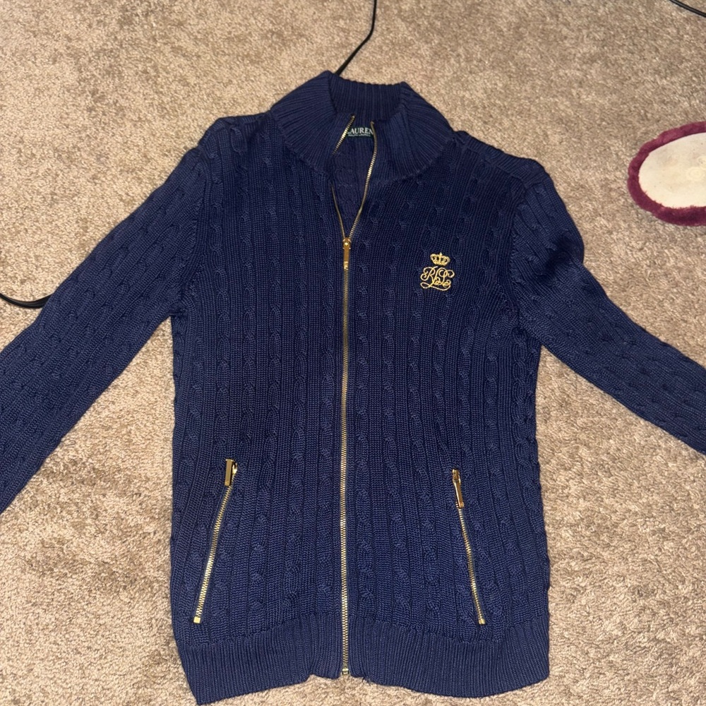 Ralph Lauren knit blue jacket
